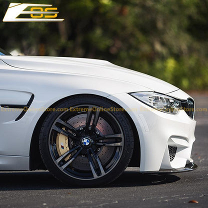 2014-20 BMW F80 M3 Carbon Fiber Front Splitter & Side Skirts image 5