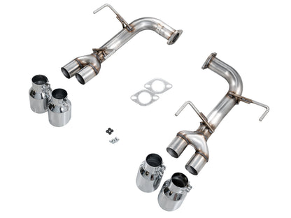 AWE Track Edition Axleback Exhaust for VB Subaru WRX - Chrome Silver Tips image 11