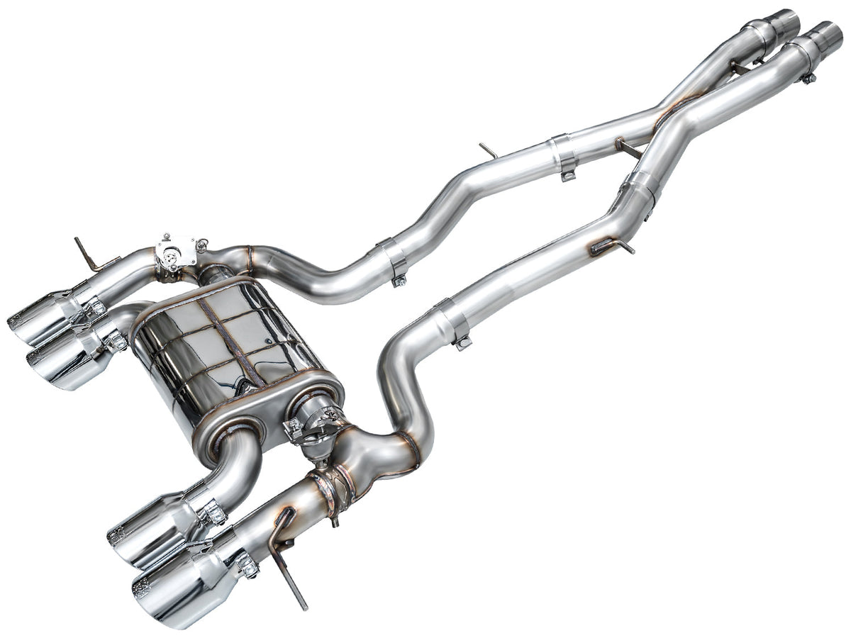 AWE SwitchPath™ Exhaust for BMW G87 M2 - Chrome Silver Tips image 1