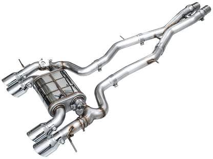 AWE SwitchPath™ Exhaust for BMW G87 M2 - Chrome Silver Tips image 1