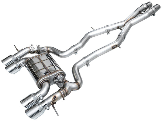 AWE SwitchPath™ Exhaust for BMW G87 M2 - Chrome Silver Tips image 1