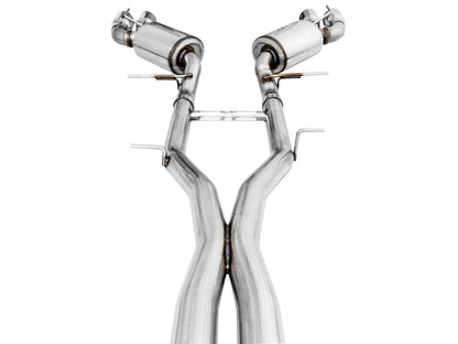 AWE Touring Edition Cat-back Exhaust for Gen6 Camaro SS / ZL1 / LT1 - Resonated - Chrome Silver Tips (Quad Outlet) image 5