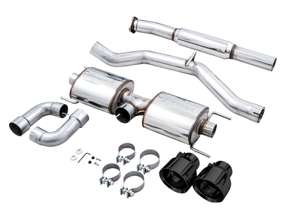 AWE Touring Edition Exhaust for Subaru BRZ / Toyota GR86 / Toyota 86 / Scion FR-S - Diamond Black Tips image 11