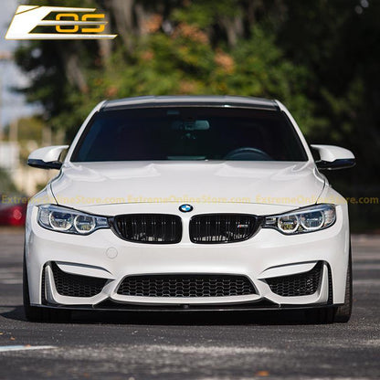 2014-20 BMW F80 M3 Carbon Fiber Front Splitter & Side Skirts image 3