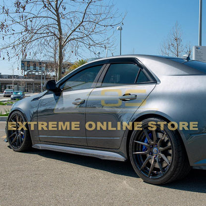 2009-15 Cadillac CTS-V Carbon Fiber Front Splitter & Side Skirts image 9