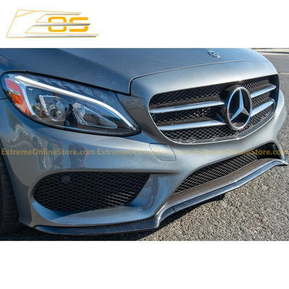 2015-18 Mercedes-Benz C-Class W205 AMG Carbon Fiber Front Splitter Lip image 8
