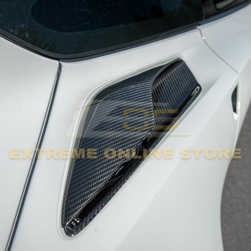 Corvette C7 DRY CARBON FIBER Rear Quarter Intake Vents image 5