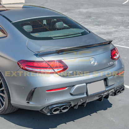 2019-Up Mercedes-Benz C-Class C205 Coupe Carbon Rear Spoiler image 1