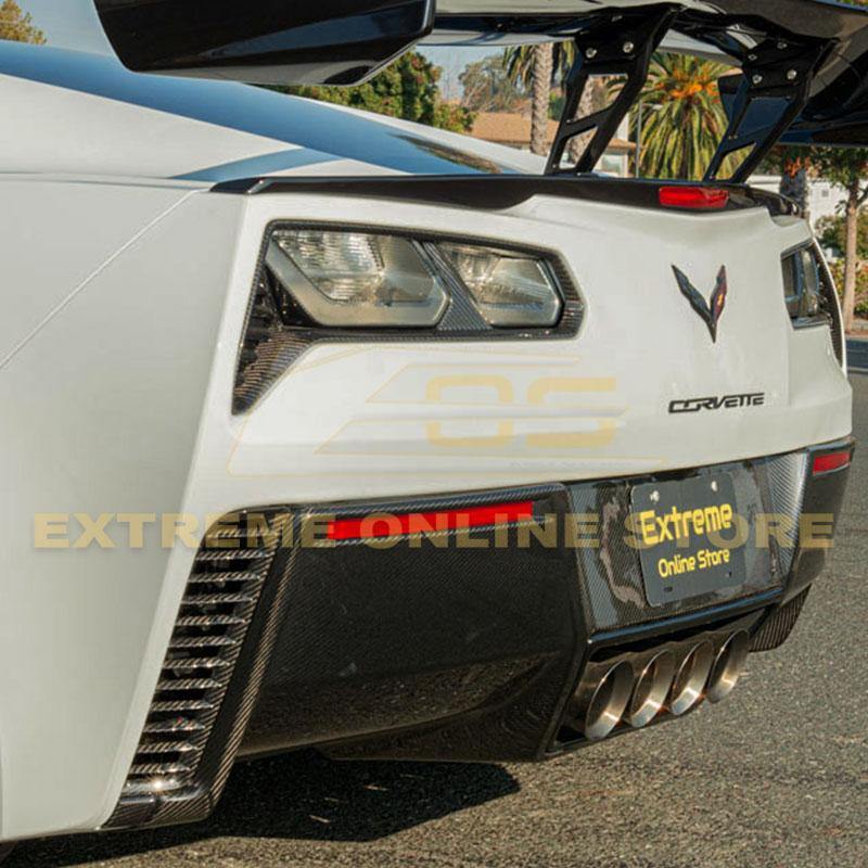 Corvette C7 DRY CARBON FIBER Rear Bumper Diffuser image 5