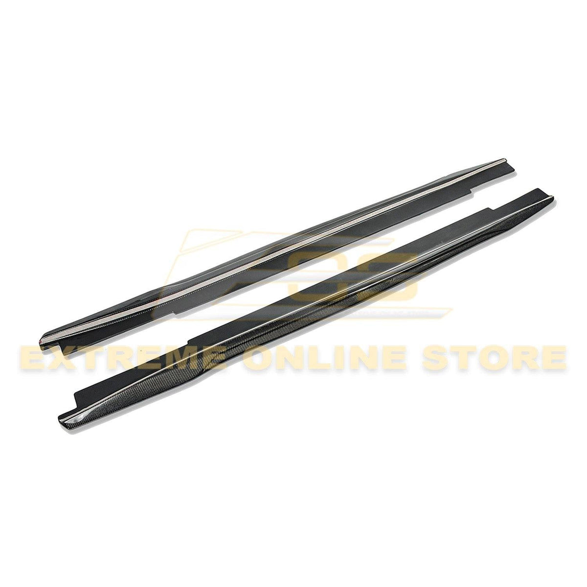 2016-19 Cadillac CTS-V Carbon Fiber Front Splitter Wheel Arch& Side Skirts Rockerst image 16