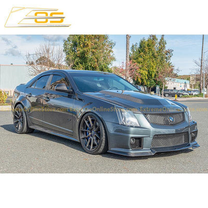 2009-15 Cadillac CTS-V Carbon Fiber Front Splitter & Side Skirts image 18