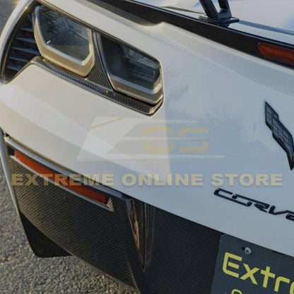 Corvette C7 DRY CARBON FIBER Rear Tail Light Bezels image 8