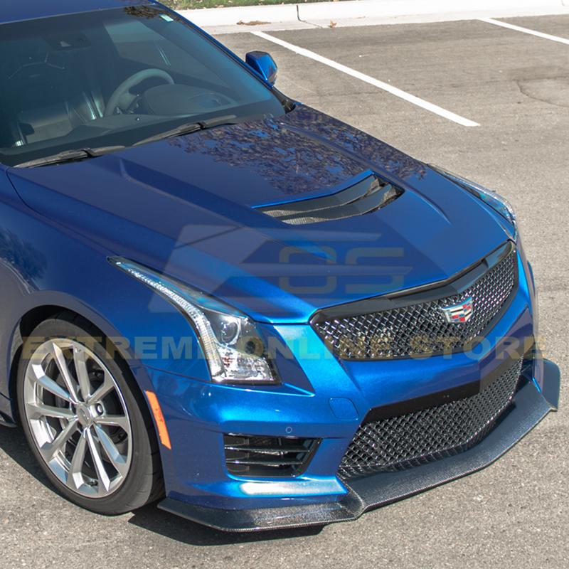 2016-19 Cadillac ATS-V Carbon Fiber Front Splitter & Side Skirts image 10