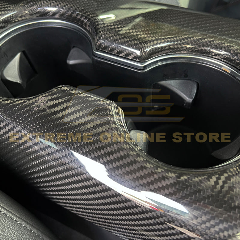 2020-Up Toyota Supra Carbon Fiber Center Console Panel Cover image 5