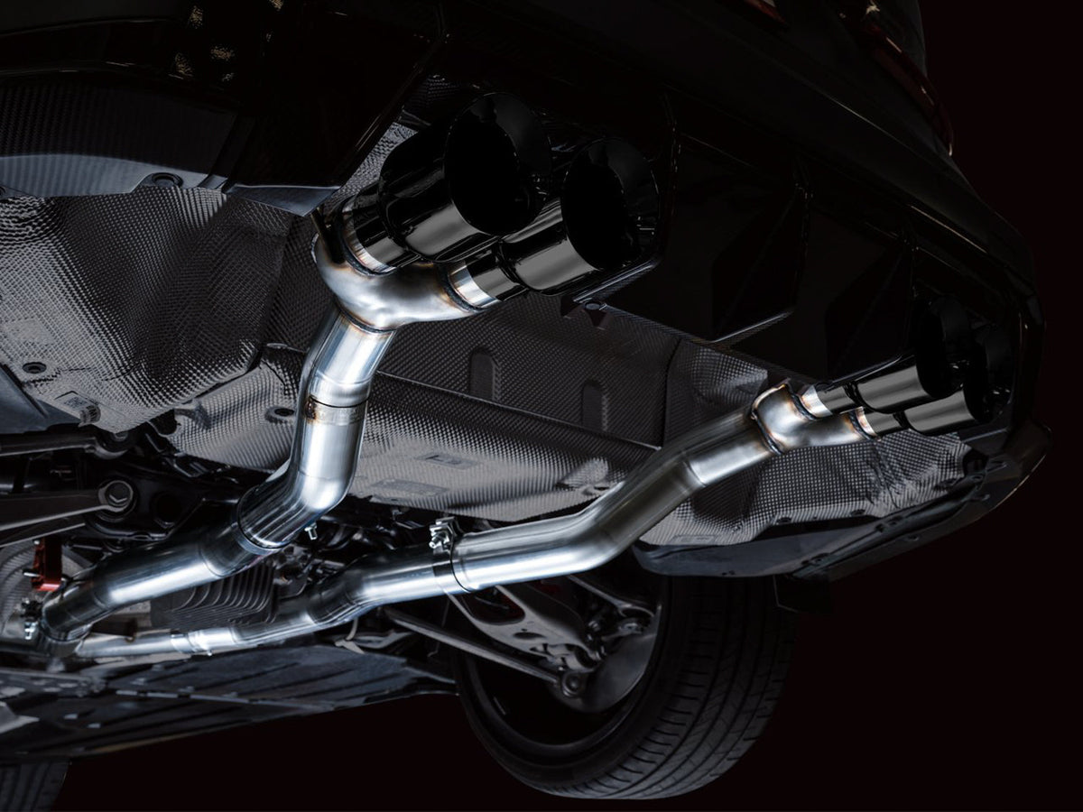 AWE Track Edition Catback Exhaust for BMW G8X M3/M4 - Diamond Black Tips image 7