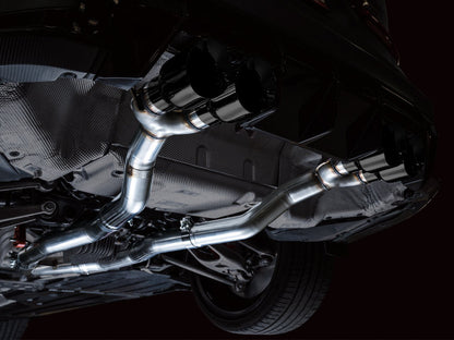AWE Track Edition Catback Exhaust for BMW G8X M3/M4 - Diamond Black Tips image 7