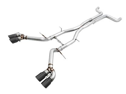 AWE Track Edition Cat-back Exhaust for Gen6 Camaro SS / ZL1 / LT1 - Non-Resonated - Diamond Black Tips (Quad Outlet) image 1