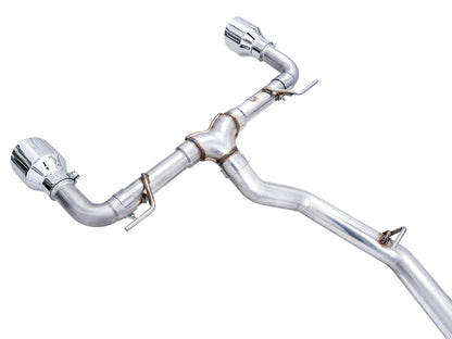 AWE Track Edition Exhaust for Subaru BRZ / Toyota GR86 / Toyota 86 / Scion FR-S - Chrome Silver Tips image 5