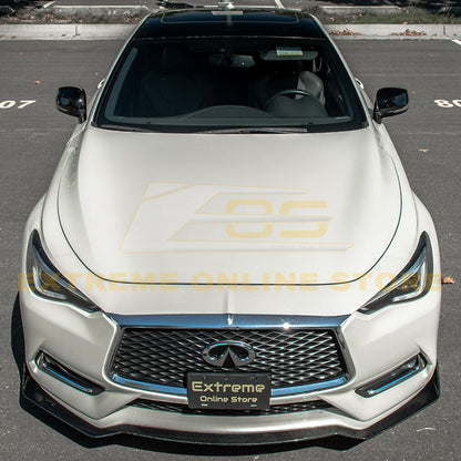 2017-Up Infiniti Q60 Carbon Fiber Front Splitter Ground Effect image 3