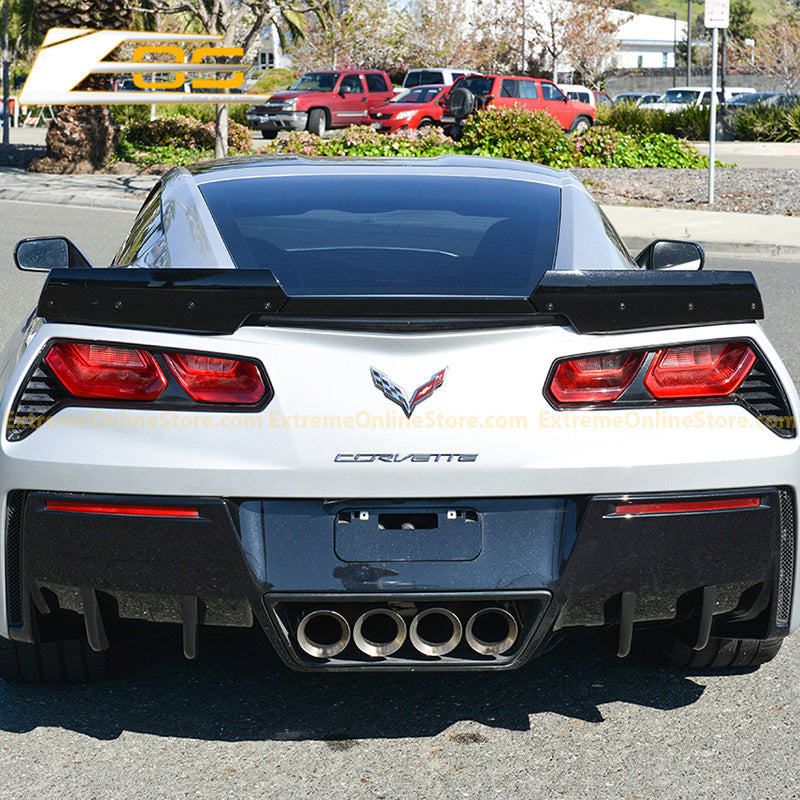 Corvette C7 Rear Bumper Diffuser Fins image 4