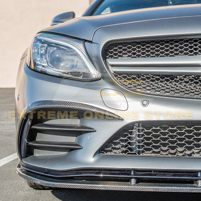 2019-Up Mercedes-Benz C-Class Carbon Fiber Front Air Vent Cover image 6