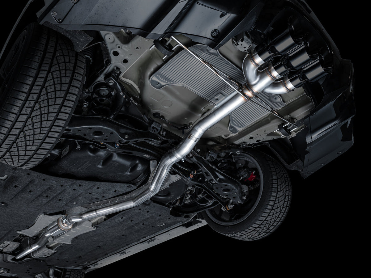 AWE Track Edition Exhaust for DE5 Integra Type-S - Triple Diamond Black Tips image 16
