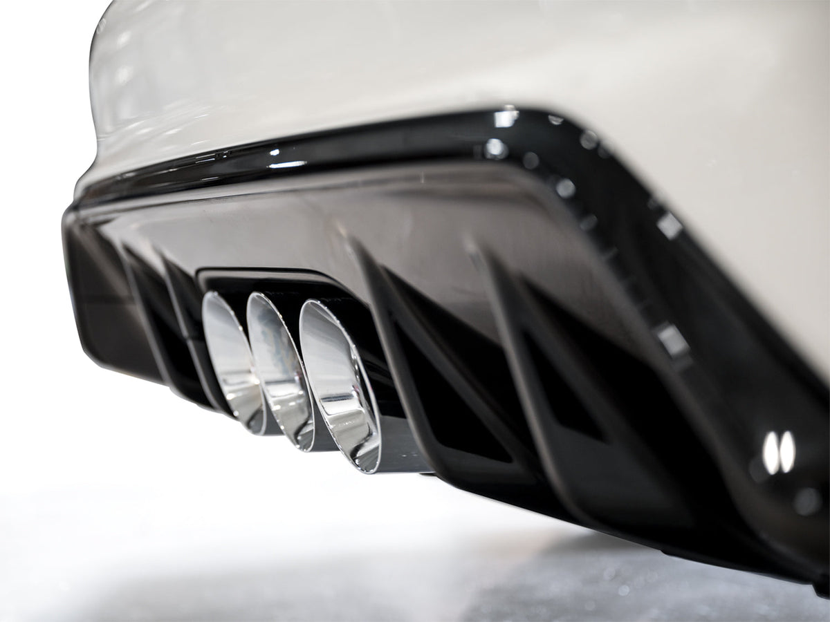 AWE Track Edition Exhaust for FL5 Civic Type R - Triple Chrome Silver Tips image 19