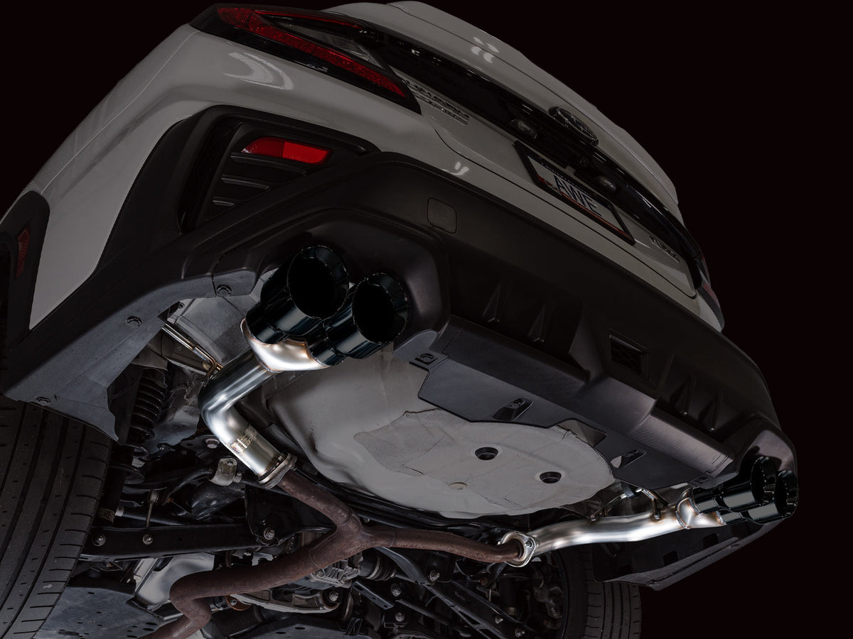AWE Track Edition Axleback Exhaust for VB Subaru WRX - Diamond Black Tips image 6