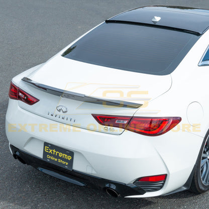 2017-Up Infiniti Q60 Carbon Fiber High Kick Rear Spoiler image 5