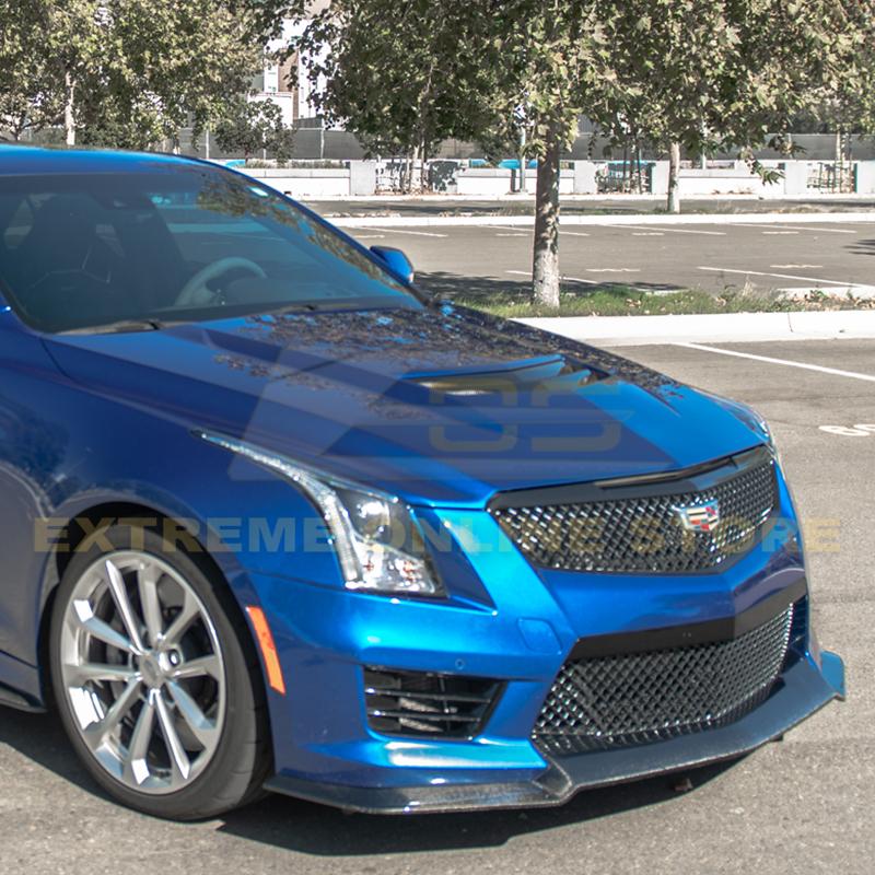 2016-19 Cadillac ATS-V Carbon Fiber Front Splitter & Side Skirts image 7