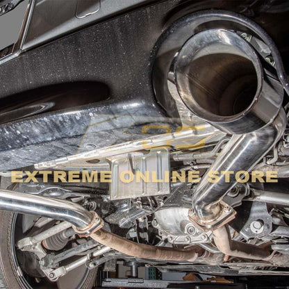 2017-Up Infiniti Q60 Muffler Delete Dual Burnt Tips Exhaust image 3