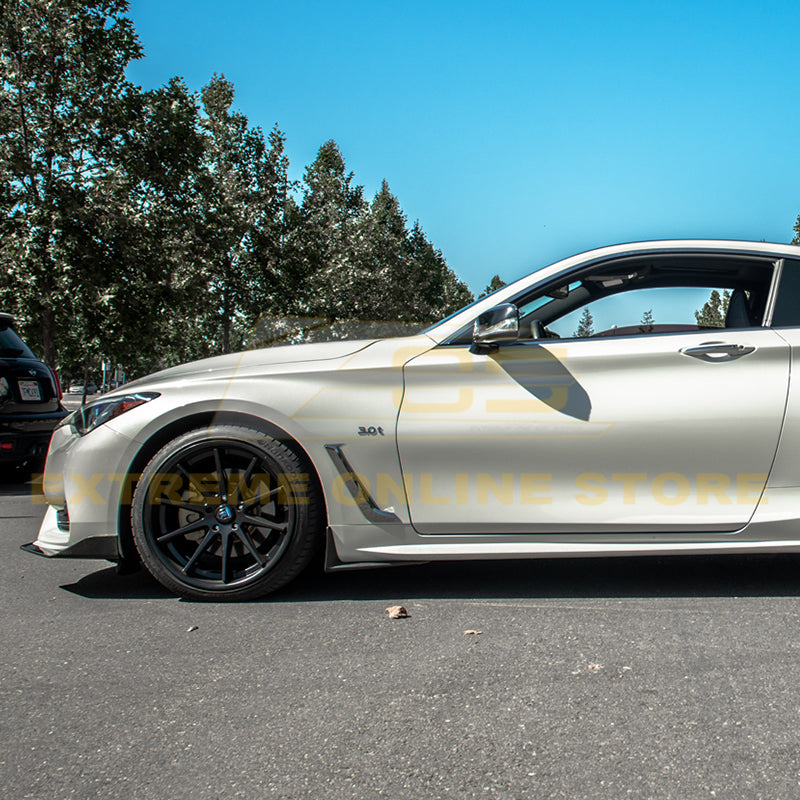2017-Up Infiniti Q60 Carbon Fiber Front Splitter Ground Effect image 6