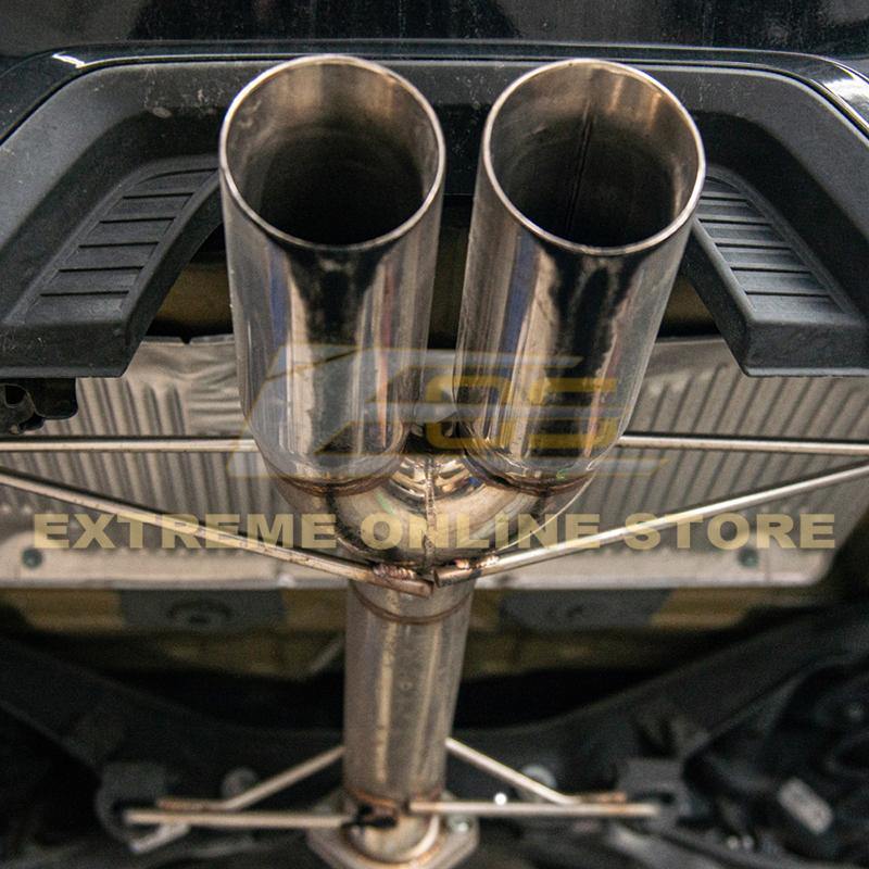 2017-21 Honda Civic Hatchback Sport FK7 3" NO MUFFLER Cat-Back Exhaust image 3