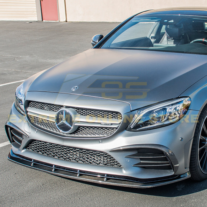 2019-Up Mercedes-Benz C-Class Carbon Fiber Front Air Vent Cover image 7