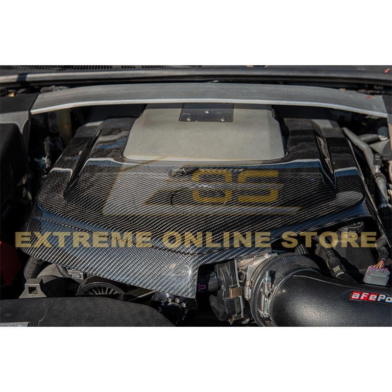 2009-15 Cadillac CTS-V Dry Carbon Fiber Front Engine Cover image 8