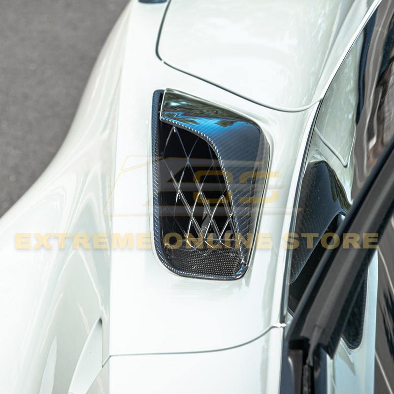 Corvette C7 DRY CARBON FIBER Rear Quarter Intake Vents image 3