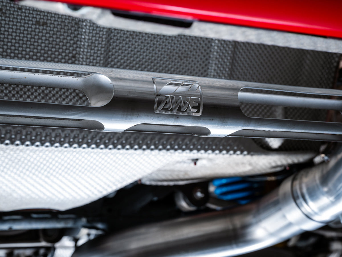 AWE Track Edition Catback Exhaust for BMW F8X M3/M4 - Chrome Silver image 4
