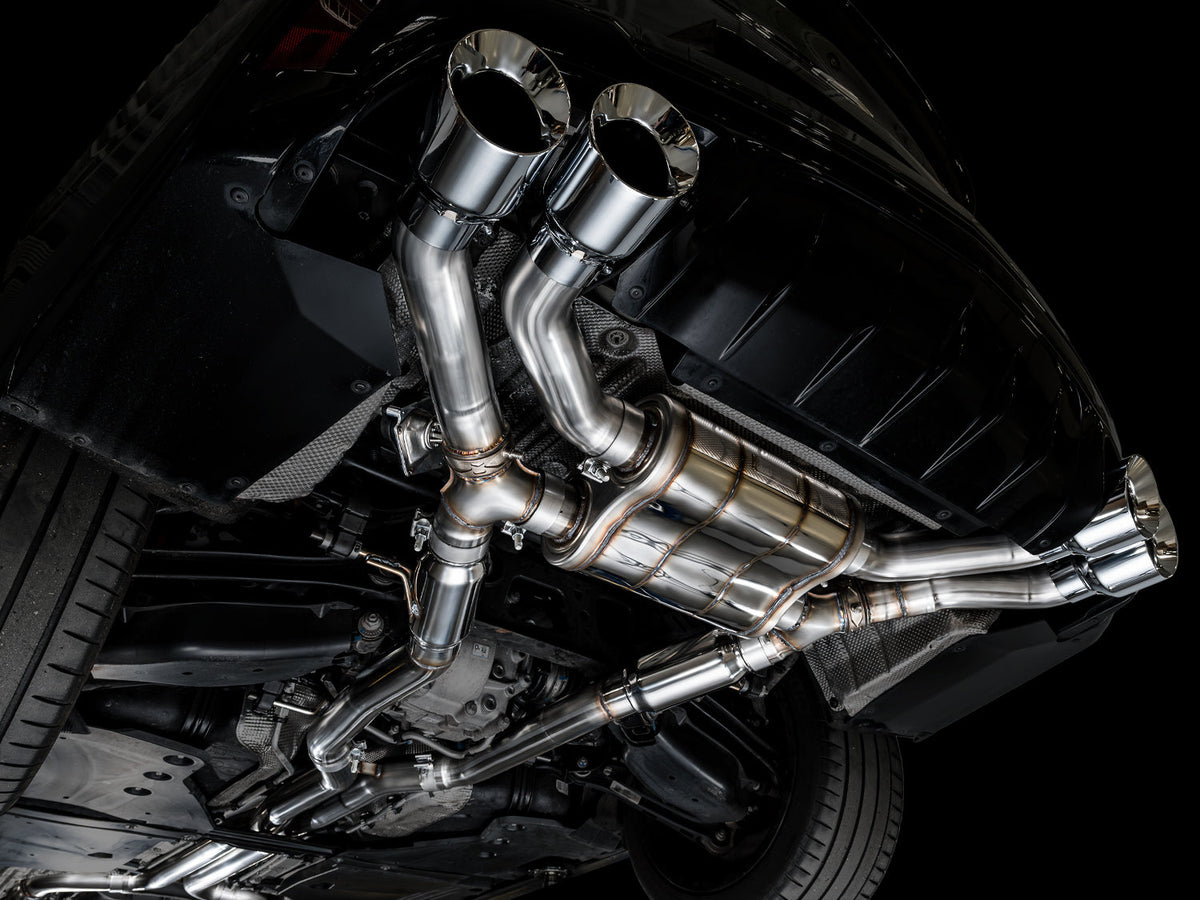 AWE SwitchPath™ Exhaust for Cadillac CT4-V Blackwing - Chrome Silver Tips image 2