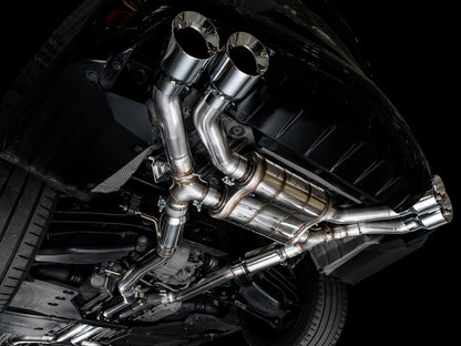 AWE SwitchPath™ Exhaust for Cadillac CT4-V Blackwing - Chrome Silver Tips image 2