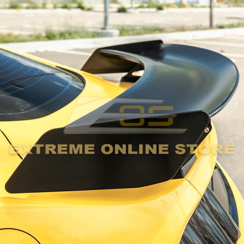 2015-23 Ford Mustang GT500 Track Pack Style DRY CARBON FIBER Rear Spoiler High Wing image 11