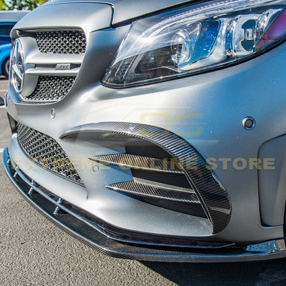 2019-Up Mercedes-Benz C-Class Carbon Fiber Front Air Vent Cover image 1