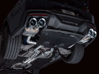 AWE SwitchPath™ Exhaust for S650 Ford Mustang Dark Horse - Quad Chrome Silver Tips image 11