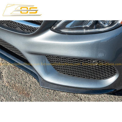 2015-18 Mercedes-Benz C-Class W205 AMG Carbon Fiber Front Splitter Lip image 10