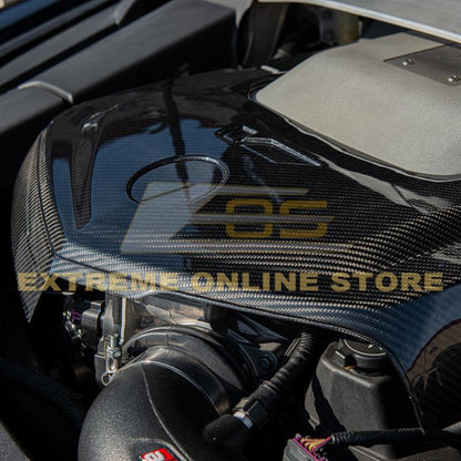2009-15 Cadillac CTS-V Dry Carbon Fiber Front Engine Cover image 5