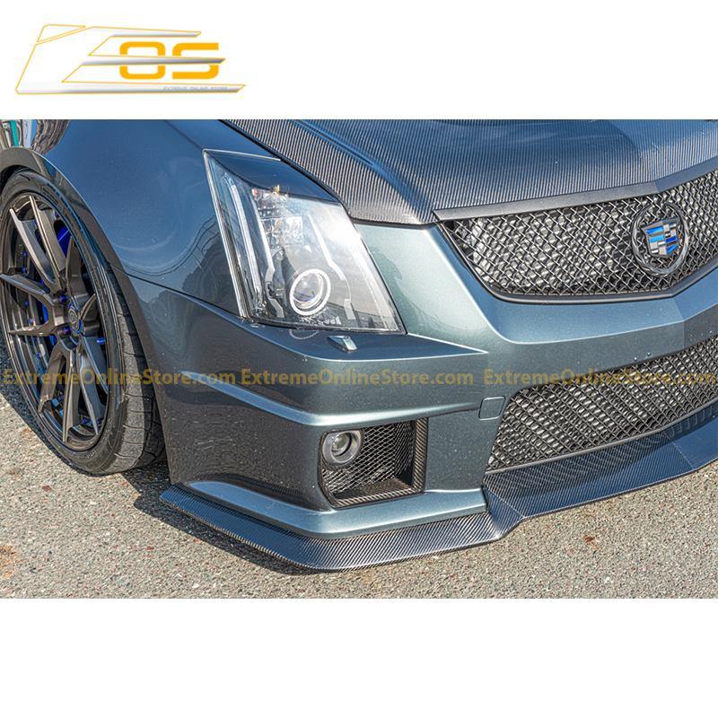 2009-15 Cadillac CTS-V Carbon Fiber Front Splitter & Side Skirts image 23