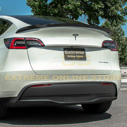 2020-24 Tesla Model Y Carbon Fiber Rear Trunk Spoiler image 13