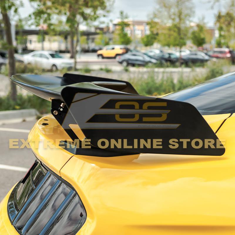 2015-23 Ford Mustang GT500 Track Pack Style DRY CARBON FIBER Rear Spoiler High Wing image 13