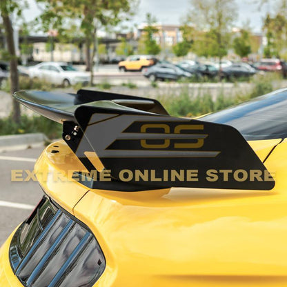 2015-23 Ford Mustang GT500 Track Pack Style DRY CARBON FIBER Rear Spoiler High Wing image 13