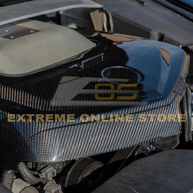 2009-15 Cadillac CTS-V Dry Carbon Fiber Front Engine Cover image 4