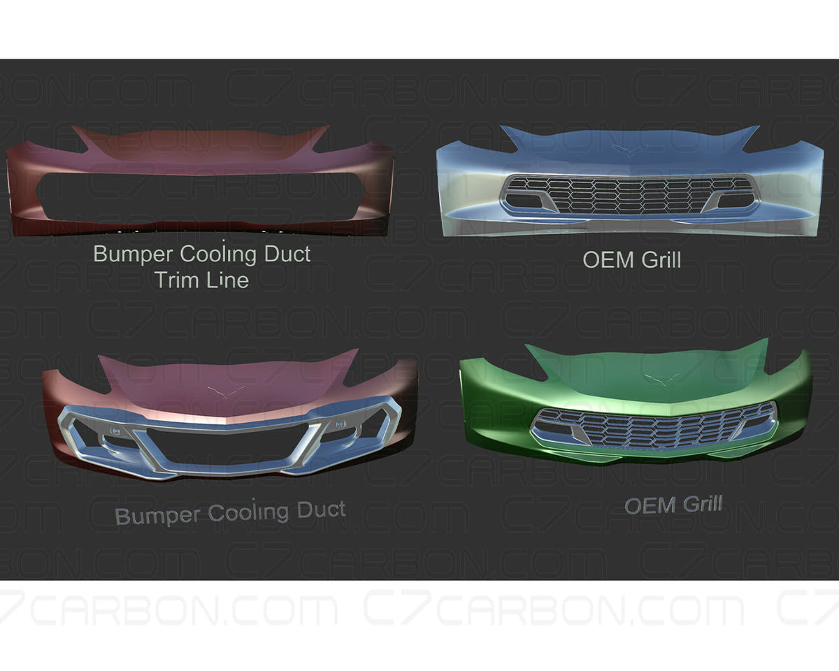 Front Bumper Air Cooling Duct | Corvette C7 (2014-2019) | Performance Cooling Upgrade image 4